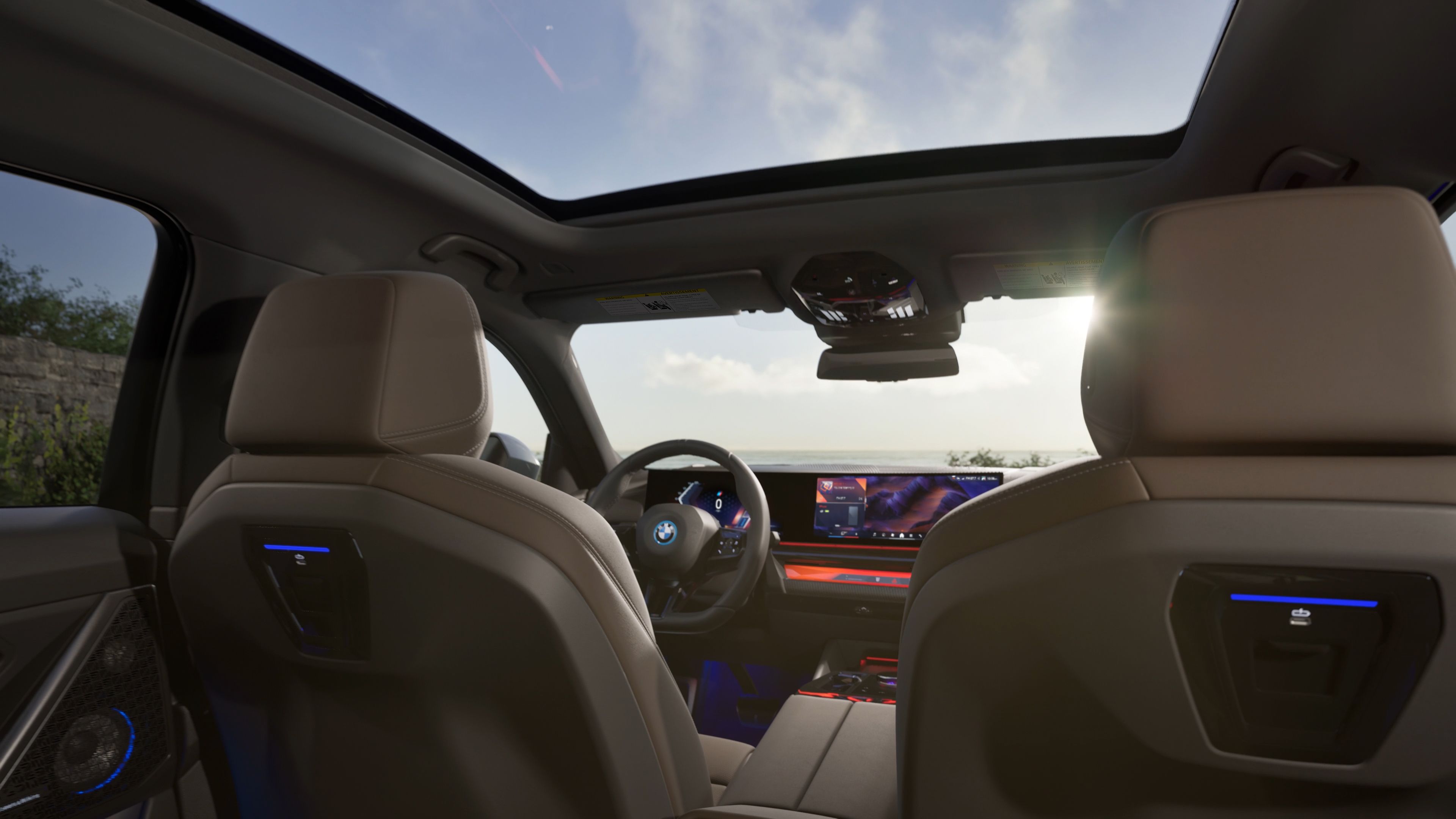 The interior of the BMW i5 Sedan